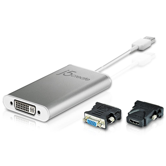 USB™ 2.0 DVI Display Adapter with HDMI™ and VGA Adapters