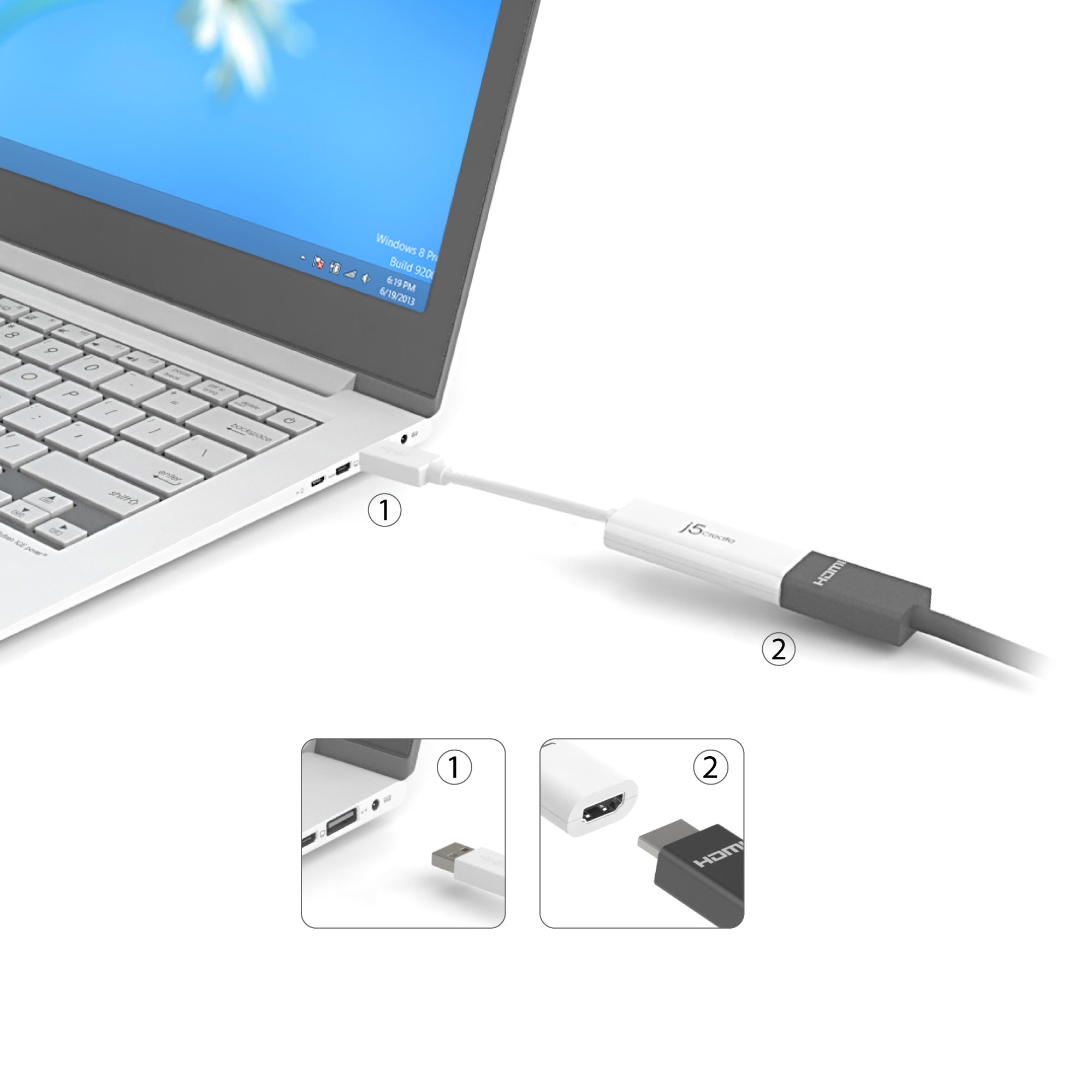 USB™ to HDMI™ Multi-Monitor Adapter – j5create