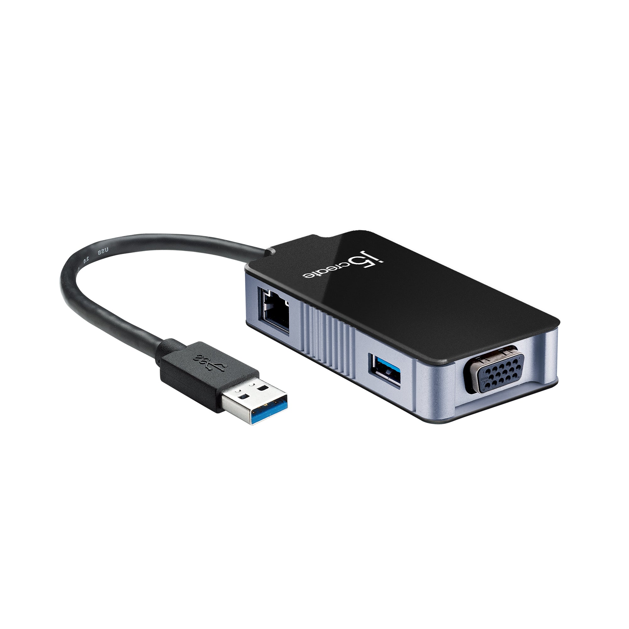 USB 3.0 Multi-Adapter VGA & Gigabit Ethernet – j5create