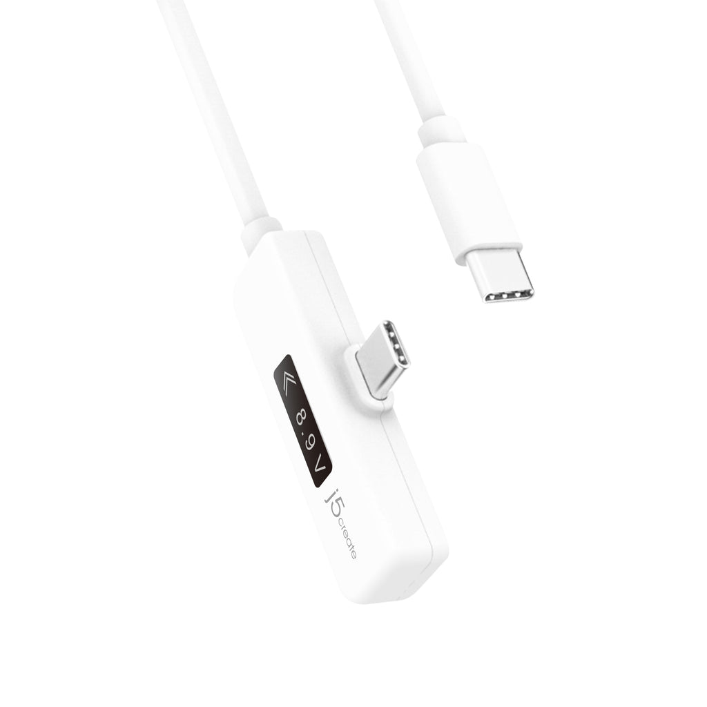USB-C™ Dynamic Power Meter Right Angle Charging Cable