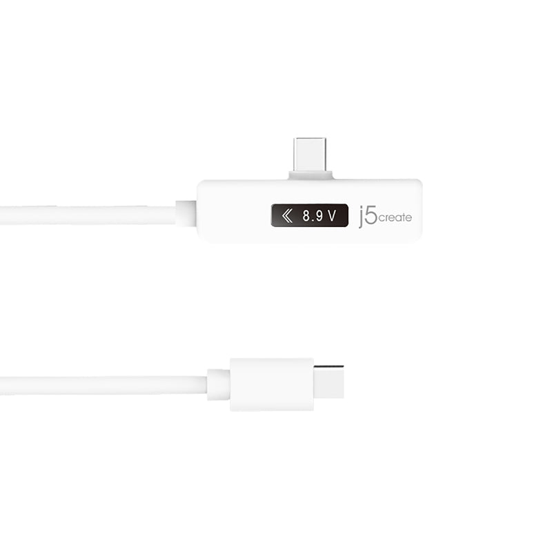 USB-C™ Dynamic Power Meter Right Angle Charging Cable