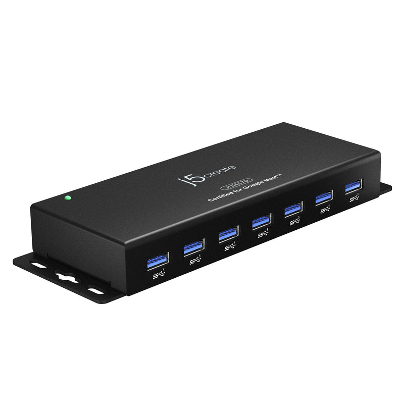 7-Port USB™ 3.0 Industrial Hub with ESD and Surge Protection