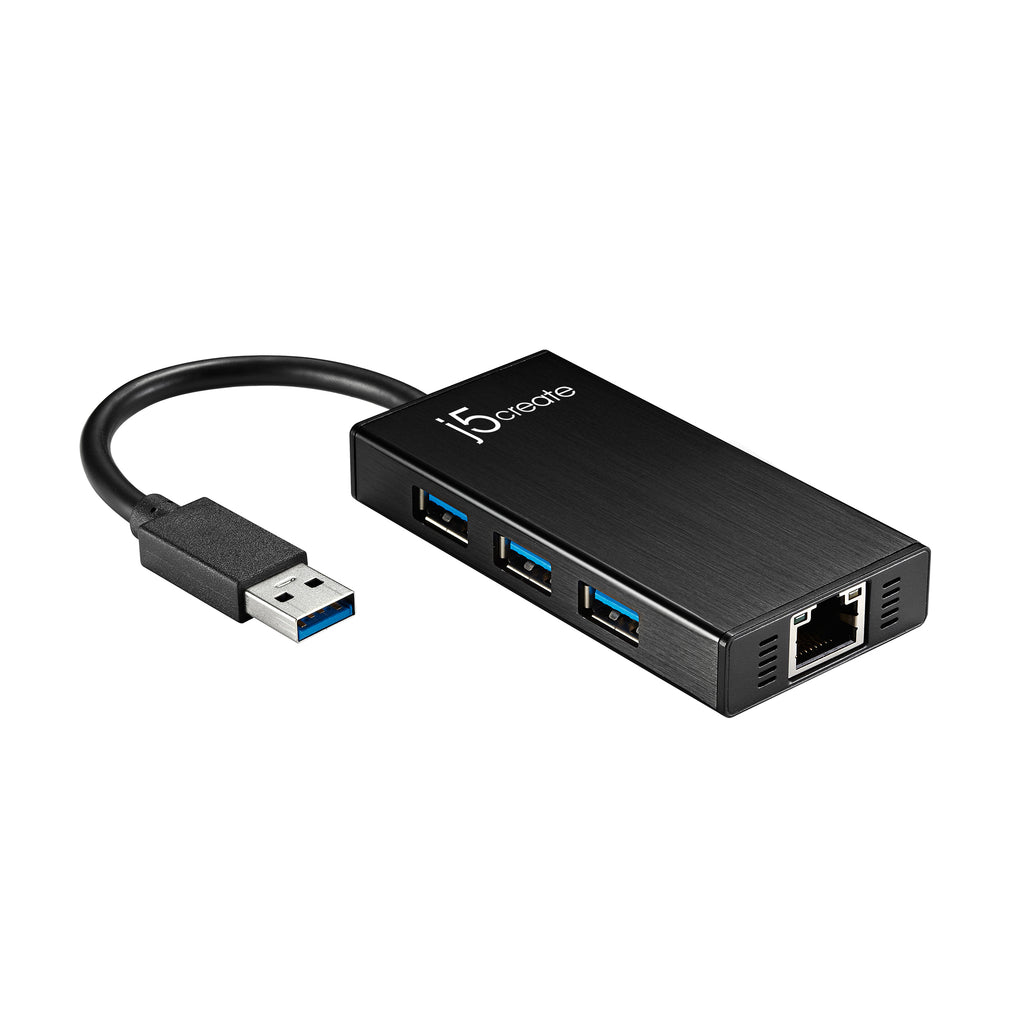 JUH470 USB™ 3.0 Multi-Adapter Gigabit Ethernet / 3-Port USB™ 3.0 HUB -  j5create