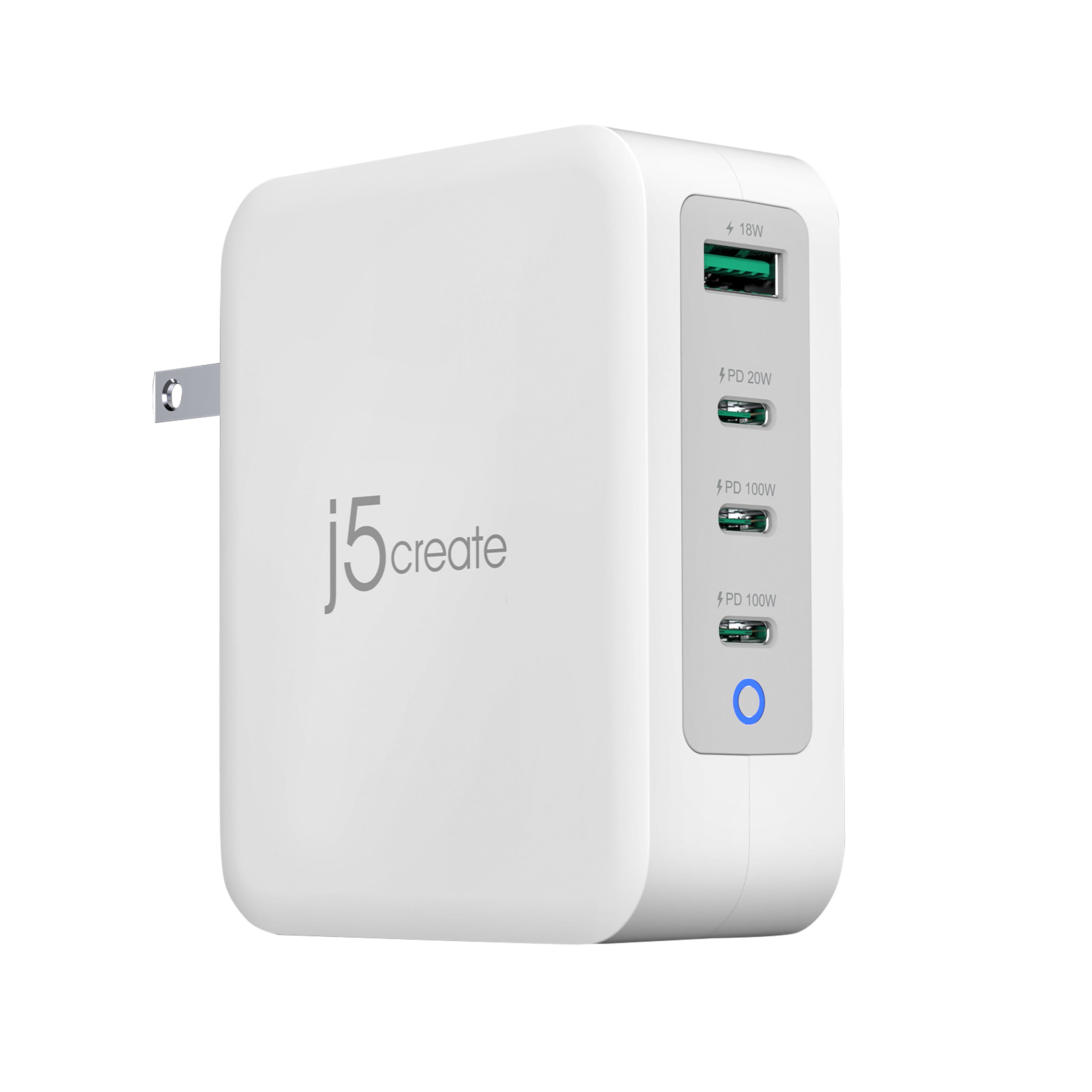 j5create JUP43130 130W 4ポート急速充電器 130W GaN USB-C® 4-Port Charger – j5create