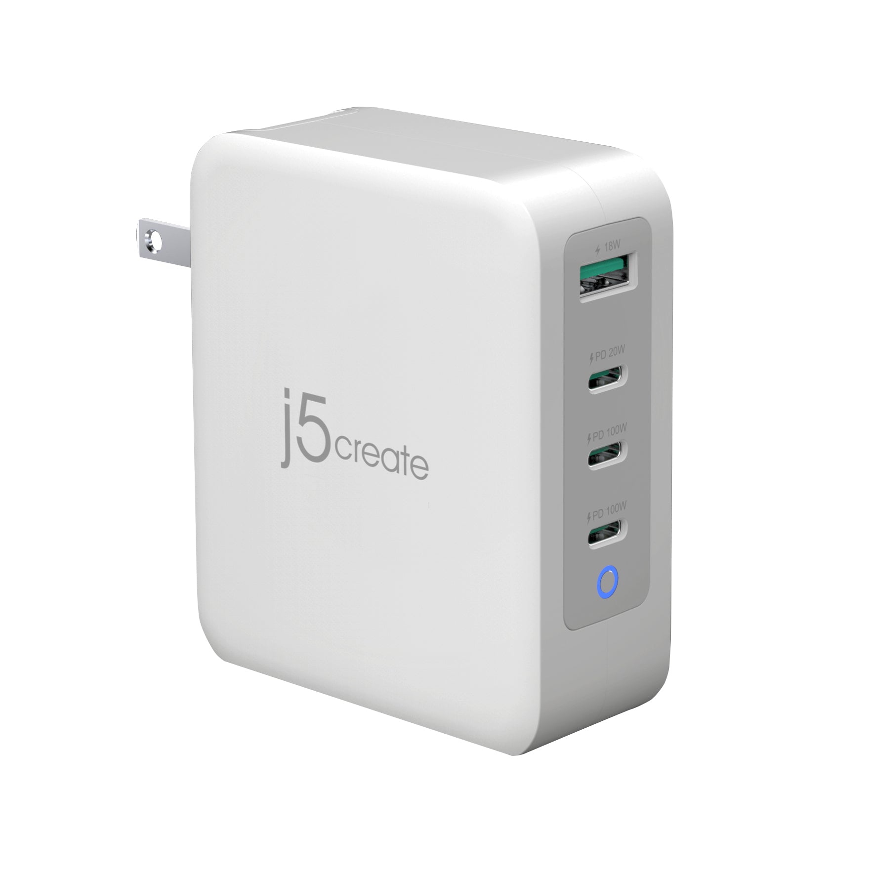 Multi USB Charger, 6 Port USB Charging Station for Multiple Devices, Phone,  Tablet, Power Strip with ON/Off Switch (White)