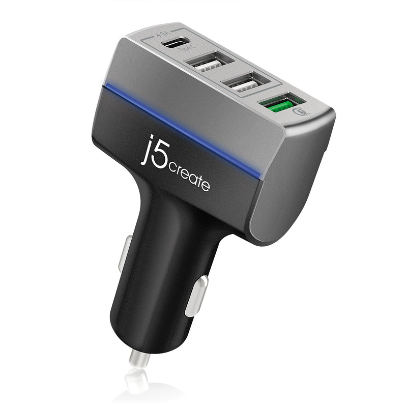 4-Port USB™ QC 3.0 & Type-C™ Car Charger