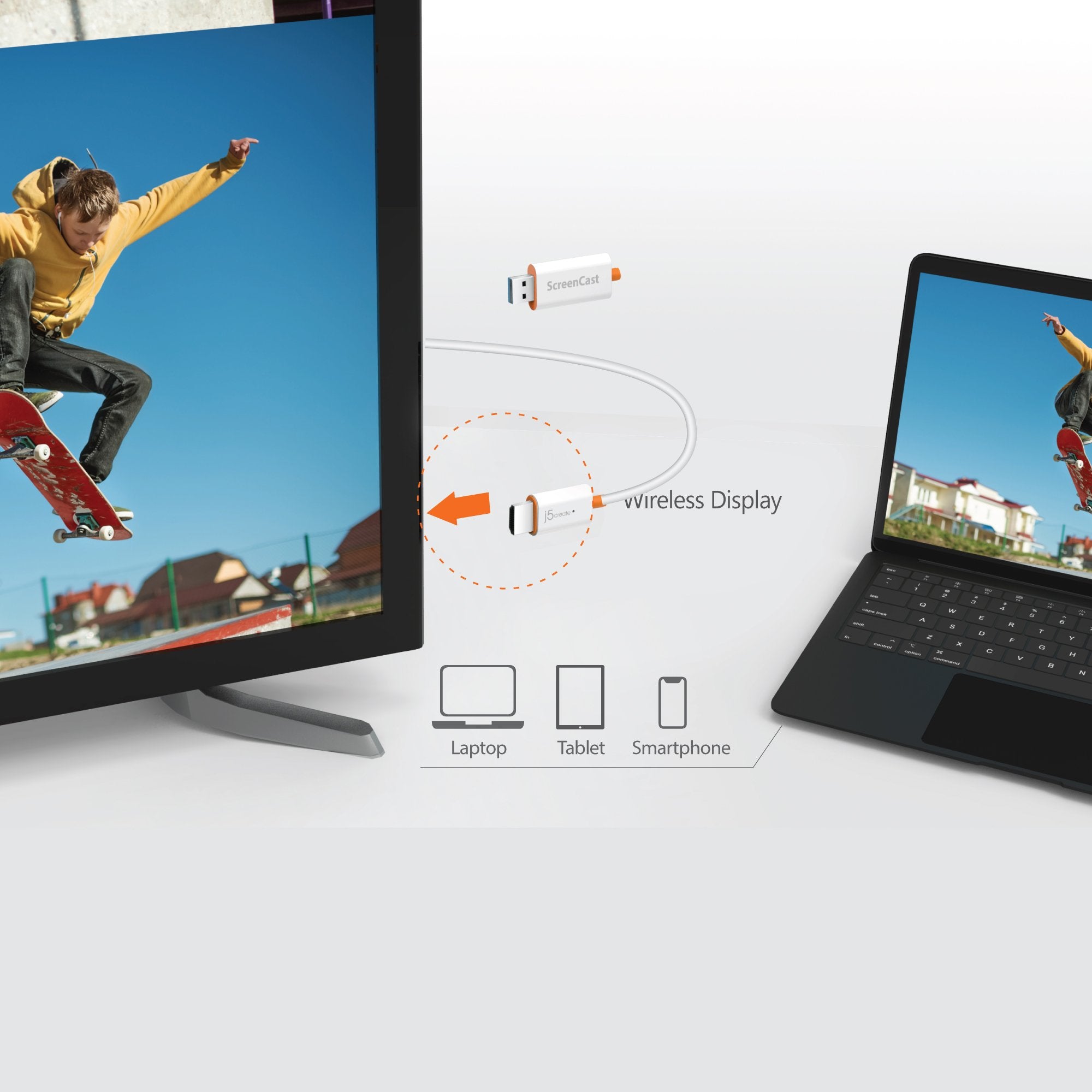 Wireless Screencasting ScreenCast HDMI Wireless Display – j5create