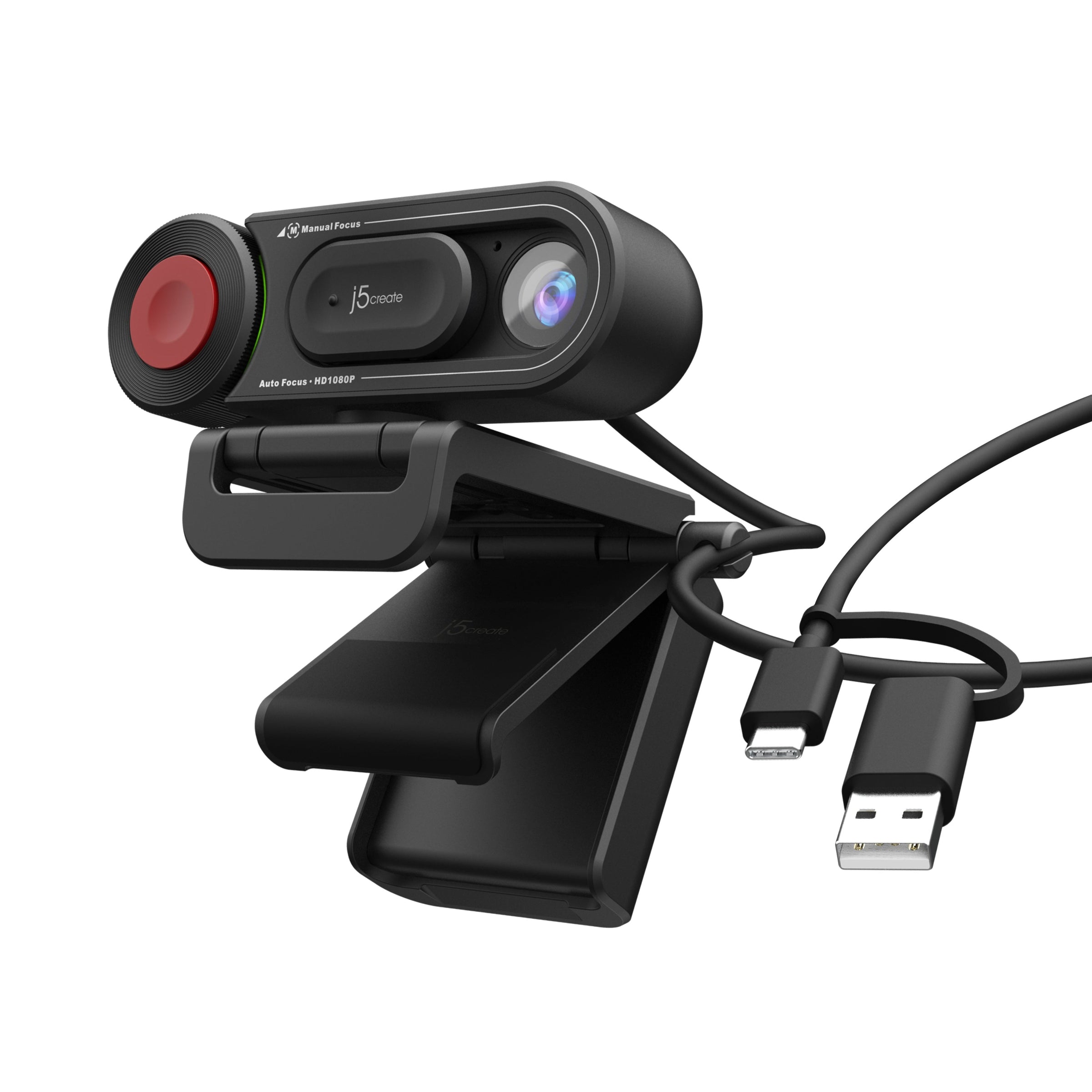  1080P Webcam - USB Webcam with Microphone & Physical