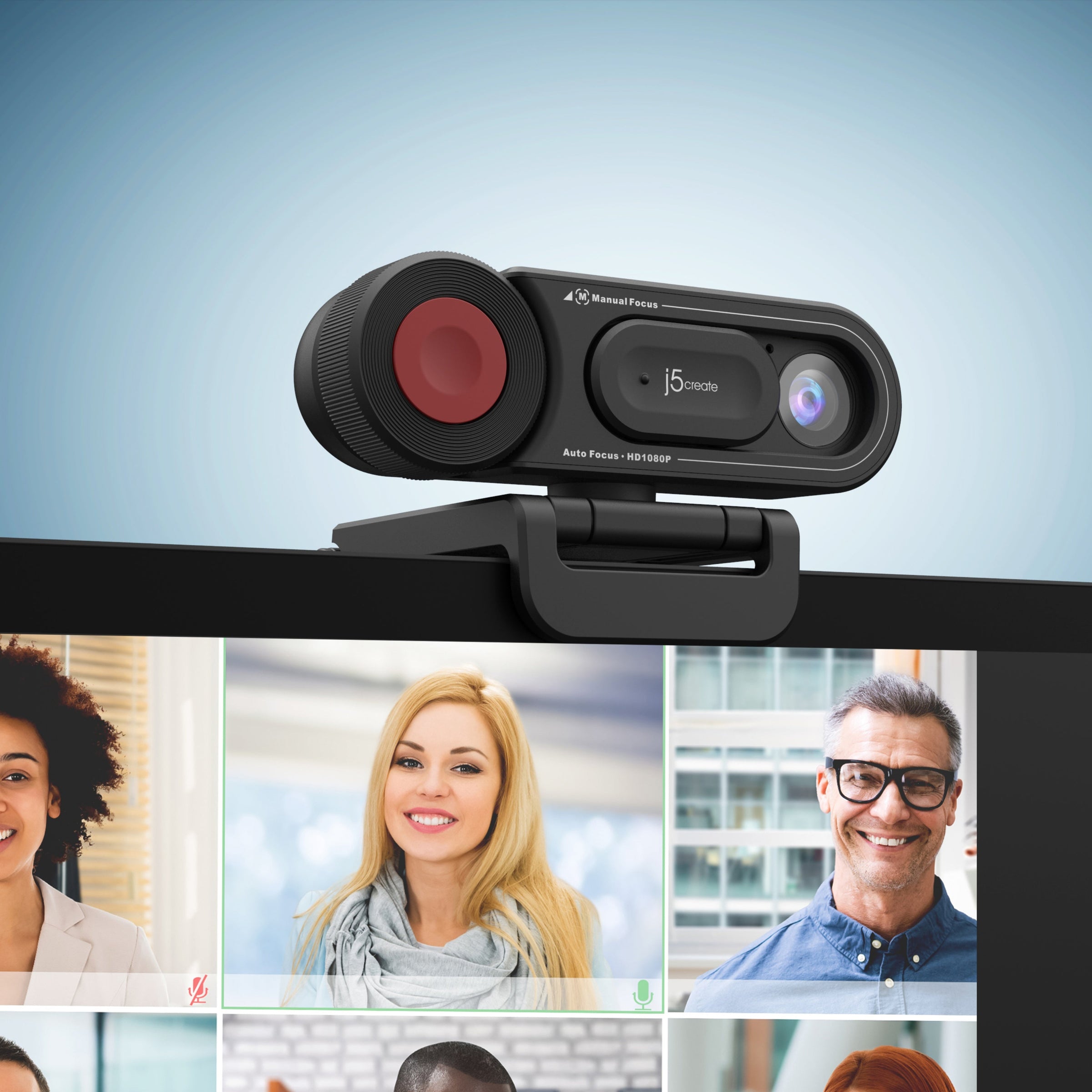 Tocus Switch HD Webcam with Auto & Manual Focus Switch – j5create